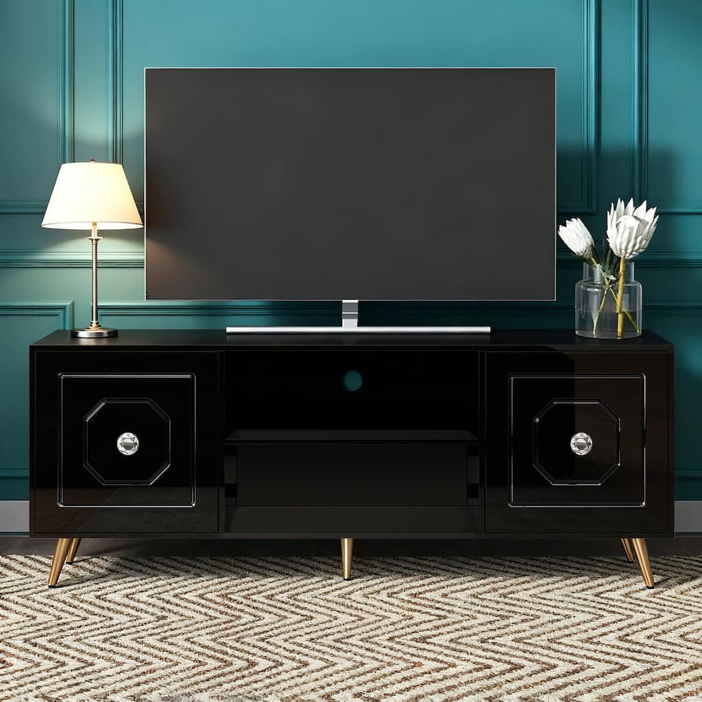 Modern Console TV Stand with Storage - 67"×25.6"