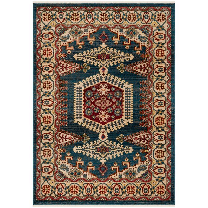 SAFAVIEH Kashan Gerri Oriental Rug with Fringe
