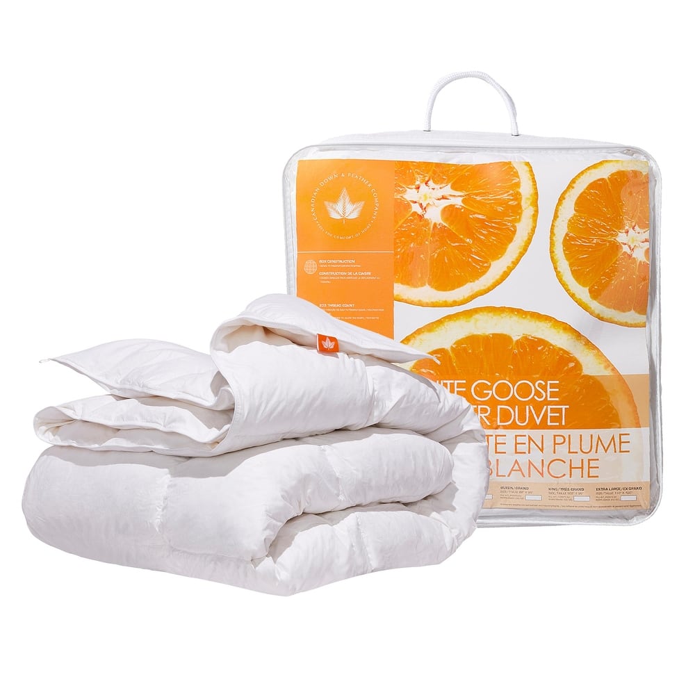 Canadian Down & Feather Company White Goose Feather Comforter All Season weight