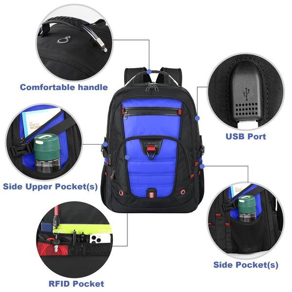 17.3 laptop backpack antitheft Astoria Leather 17 inch Anti Theft Backpack Male Fem STILORD Travel Laptop Backpack, 15.6-17.3 Inch