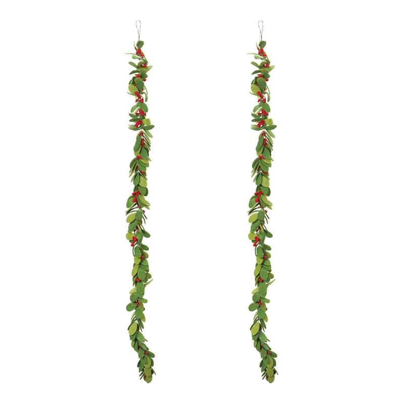 Mistletoe Artificial Christmas Garlands - 4.5' x 3" - Unlit - Set of 2