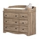 preview thumbnail 2 of 14, South Shore Angel Changing Table 6-drawers, Weathered Oak - N/A