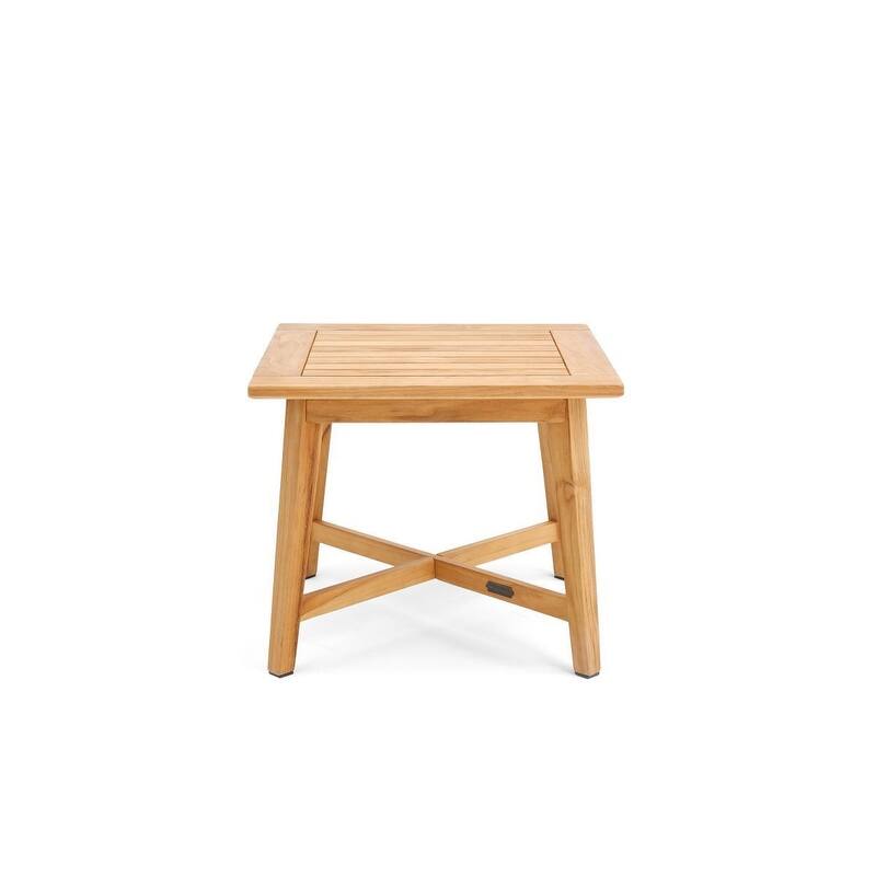 Winston All-Natural Teak Outdoor 24" Square Side Table