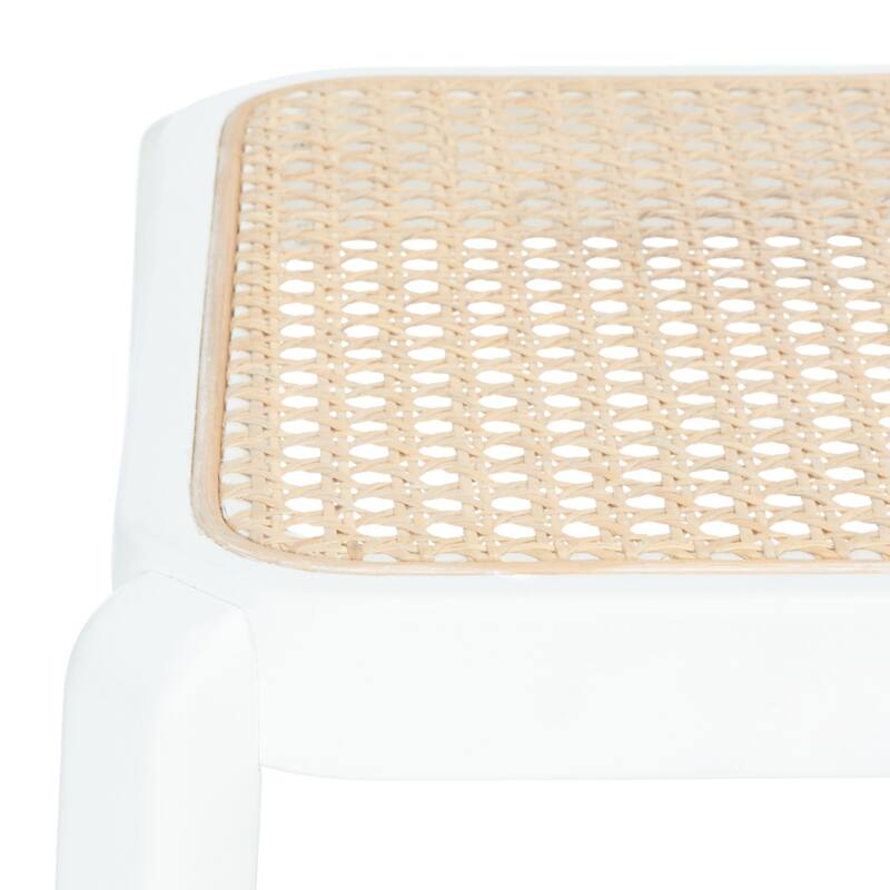 SAFAVIEH Flavia Backless Cane Counter Stool - 17" W x 17" D x 25" H - 17Wx17Dx25H