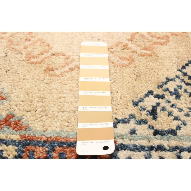 ECARPETGALLERY Hand-knotted Jules Serapi Beige Wool Rug - 5'5 x 8'0