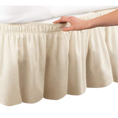 Elastic Bed Wrap Ruffle Bed Skirt