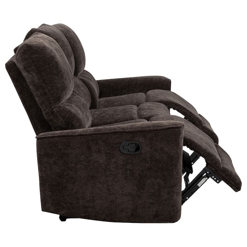 Navarro Chenille Upholstered Reclining Sofa - 79.25" x 37.75" x 40.25"