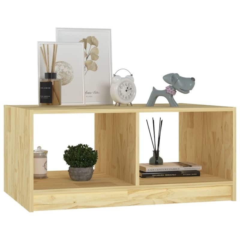 vidaXL Solid Pinewood Coffee Table 29.5"x13.2" Couch End Table Multi Colors - 29.5" x 19.7" x 13.2"