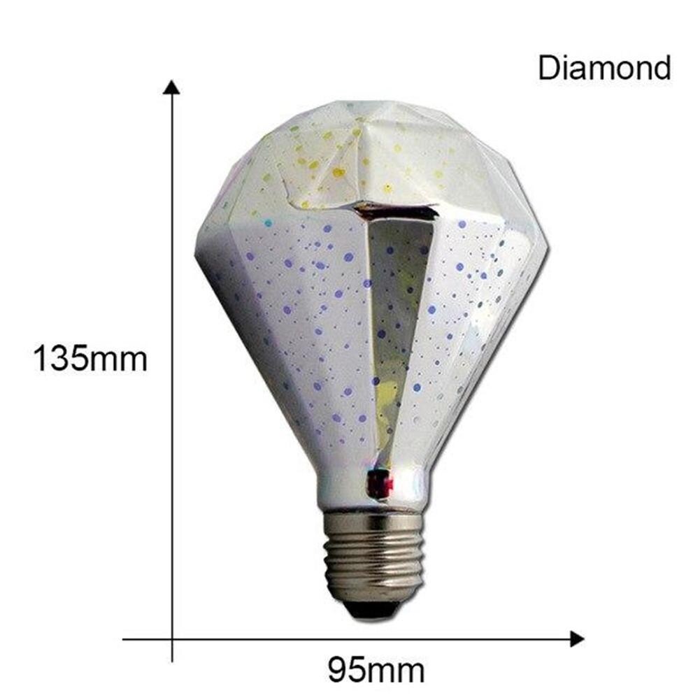 Kosciuszko ontwerp Cursus 3D retro Vintage Night Light Led Bulb Lamp 220V G95 Lampara Ampoule lampada  Star Holiday Decoration Lighting diamond - Medium - Overstock - 28785629