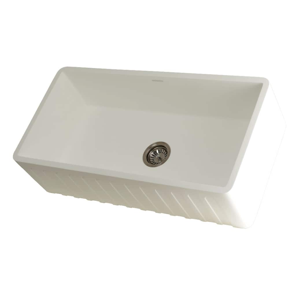 Kingston Brass Arcticstone 36" Farmhouse Single Basin Stone Composite