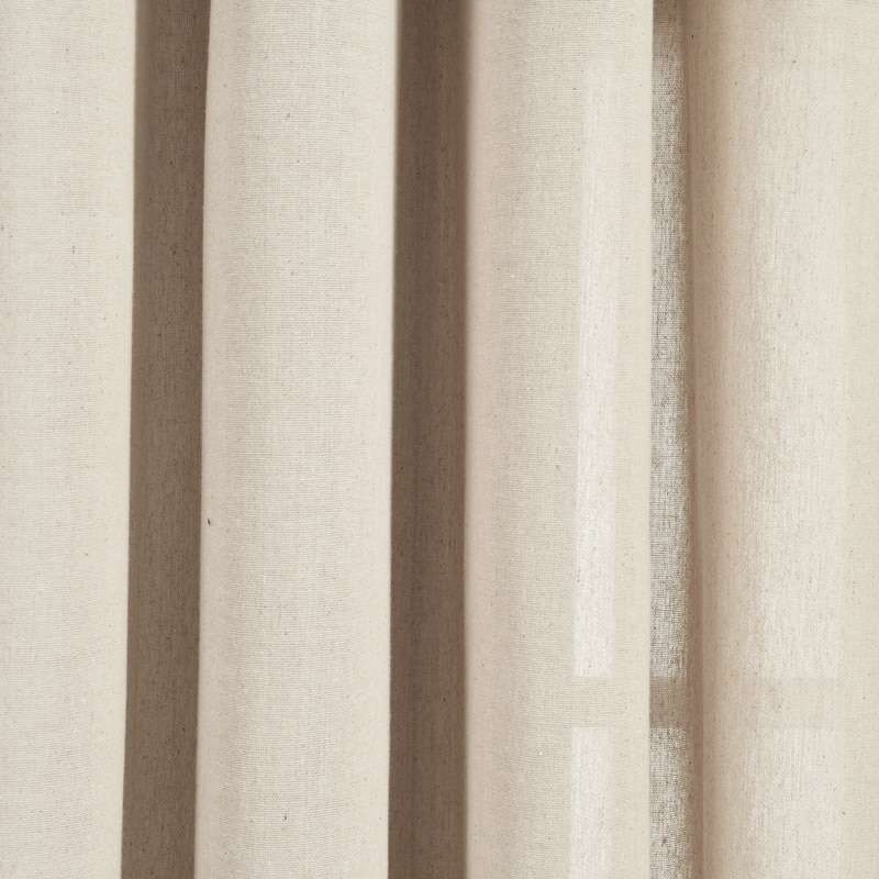 Lush Decor Faux Linen Grommet Window Curtain Panel Pair - 84" x 52"