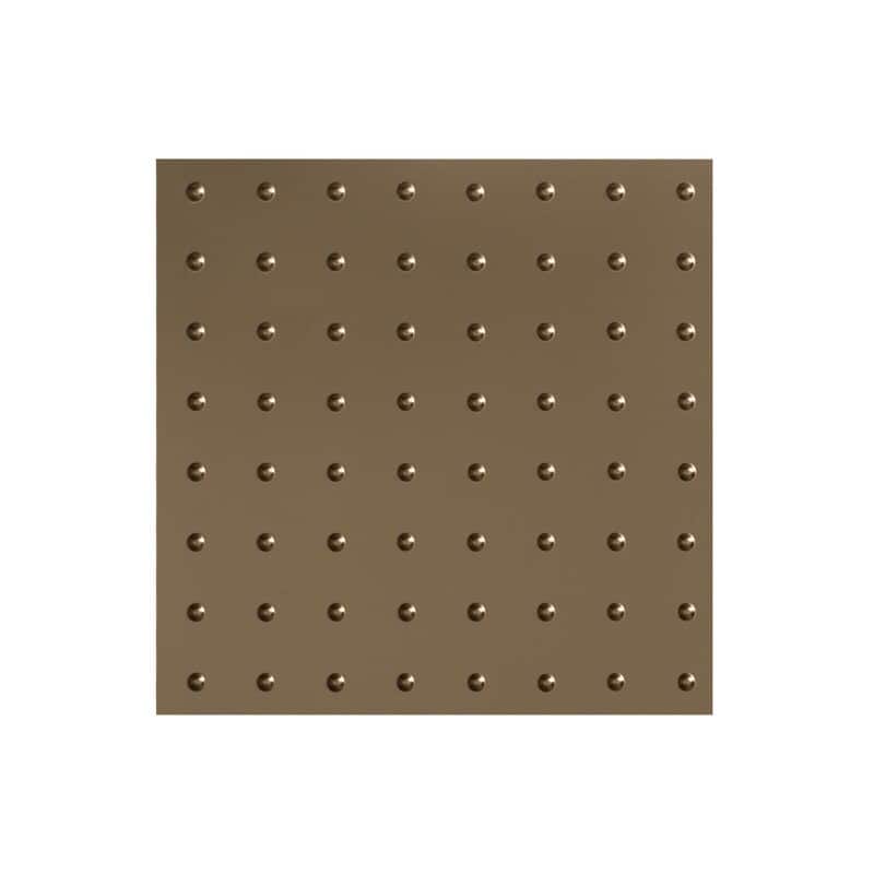 FASÄDE Minidome Decorative Vinyl 2ft x 2ft Lay in Ceiling Panel in Argent Bronze (5 Pack) - 12in x 12in Sample - Argent Bronze