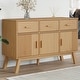preview thumbnail 1 of 3, vidaXL Sideboard OLDEN Brown 44.9"x16.9"x28.9" Solid Wood Pine - 44.9" x 16.9" x 28.9"