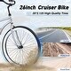 preview thumbnail 10 of 10, Single Speed Bicycles 26"Inch,Steel Frame, Wide Wheels for Stability, Rear Coaster Brakes,Multiple Colors Women's Beach