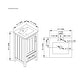 preview thumbnail 8 of 109, OVE Kansas Single Sink Bathroom Vanity, Dove White Engineered Stone Top