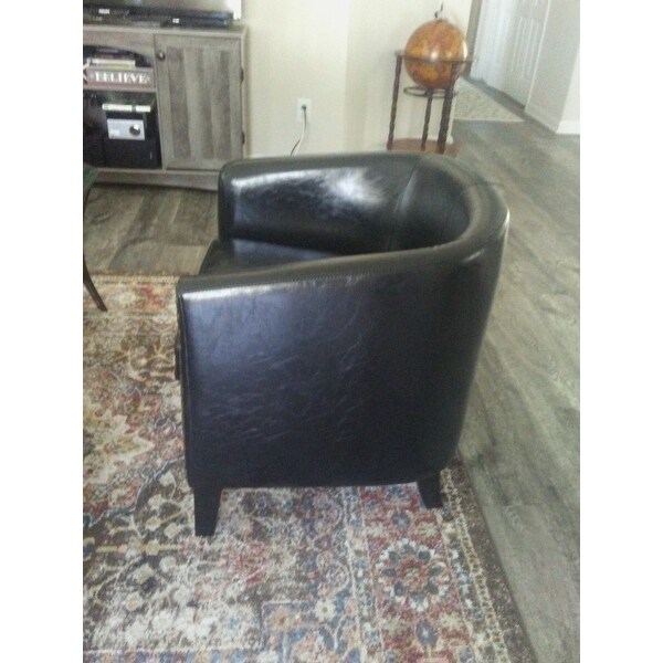 Top Product Reviews For Modern Pu Leather Accent Chair Single Sofa With Copper Nails 31733604 Overstock