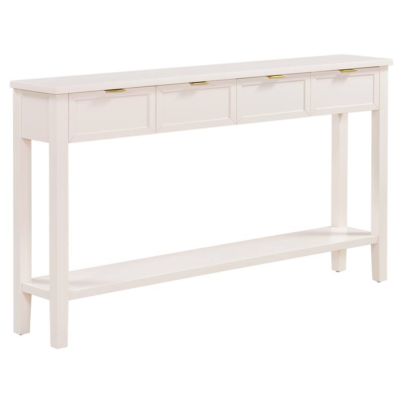 High-Quality Entryway Console Table with 4 Spacious Drawersm