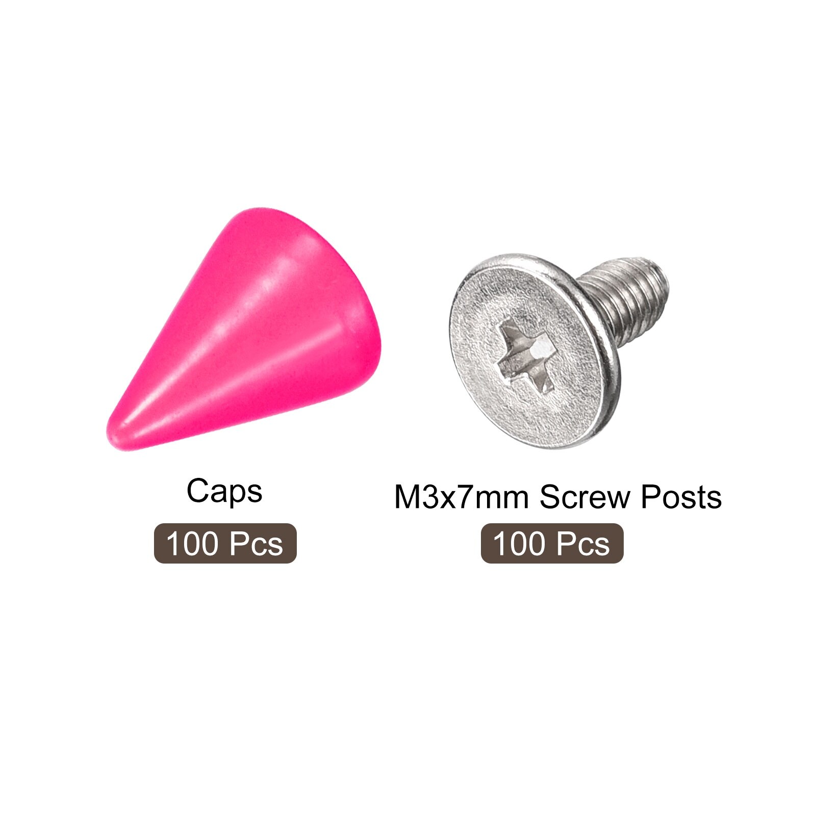 100sets Multi-Color Pearl Rivets, Double Sided Studs For Clothing