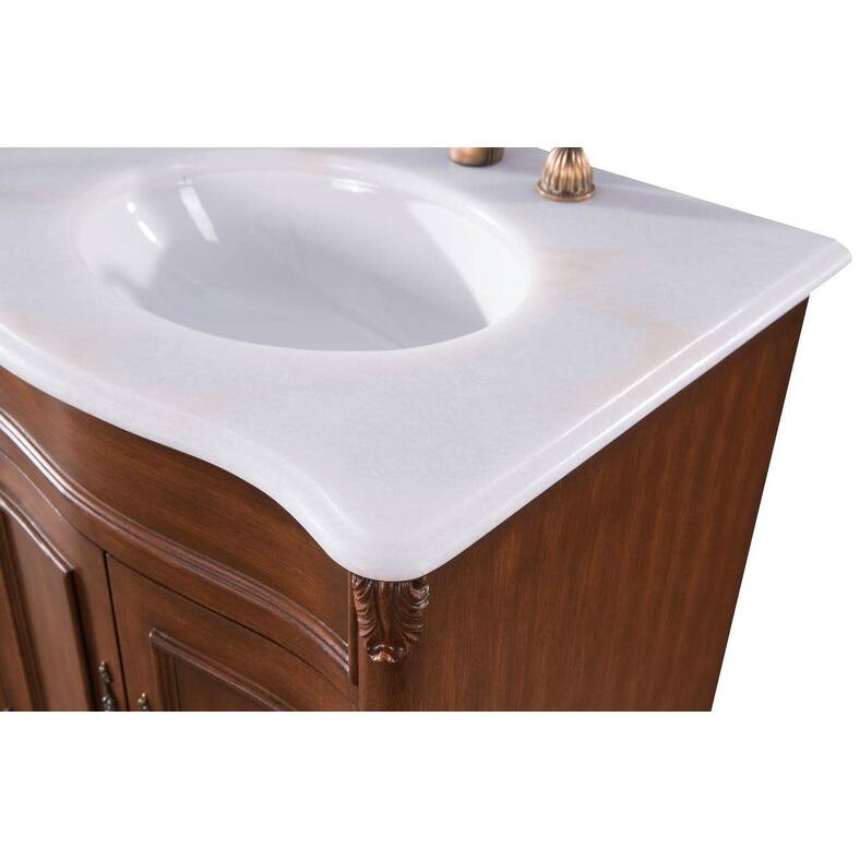 Elegant Lighting VF-1048 Windsor 60" Free Standing Double Basin Vanity