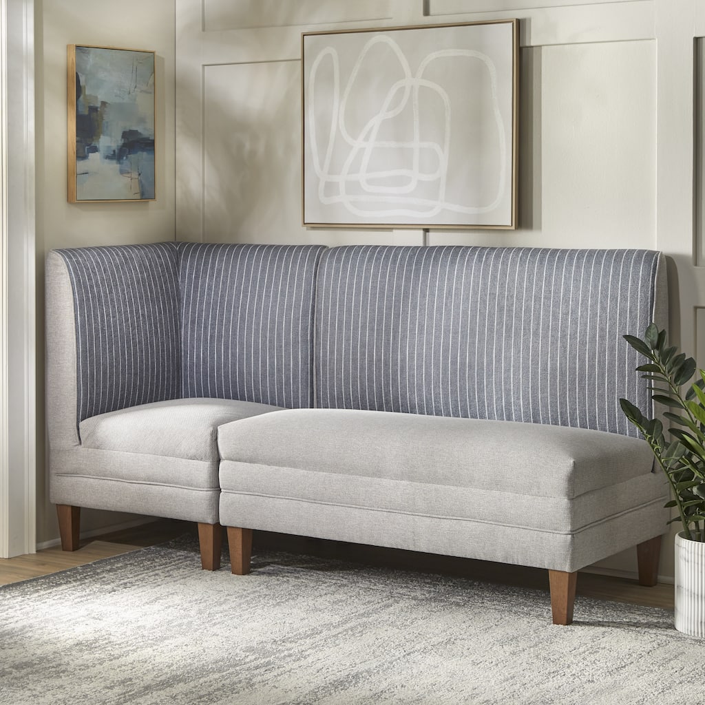 Lifestorey Phillips 2-Piece Upholstered Bench Set