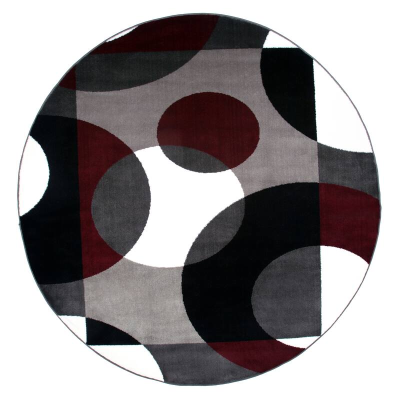 World Rug Gallery Modern Multicolored Geometric Area Rug
