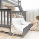 preview thumbnail 35 of 63, Max and Lily Twin over Full Bunk Bed with Trundle Bed