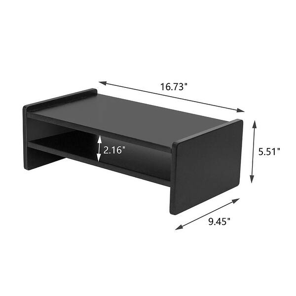 2Tier Desk Storage Organizer Computer Stand Clamp Desk TV Shelf Riser