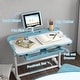 preview thumbnail 7 of 16, Qaba Kids Desk and Chair Set, Height Adjustable Kids School Study Desk and Chair Set with Tilt Desktop
