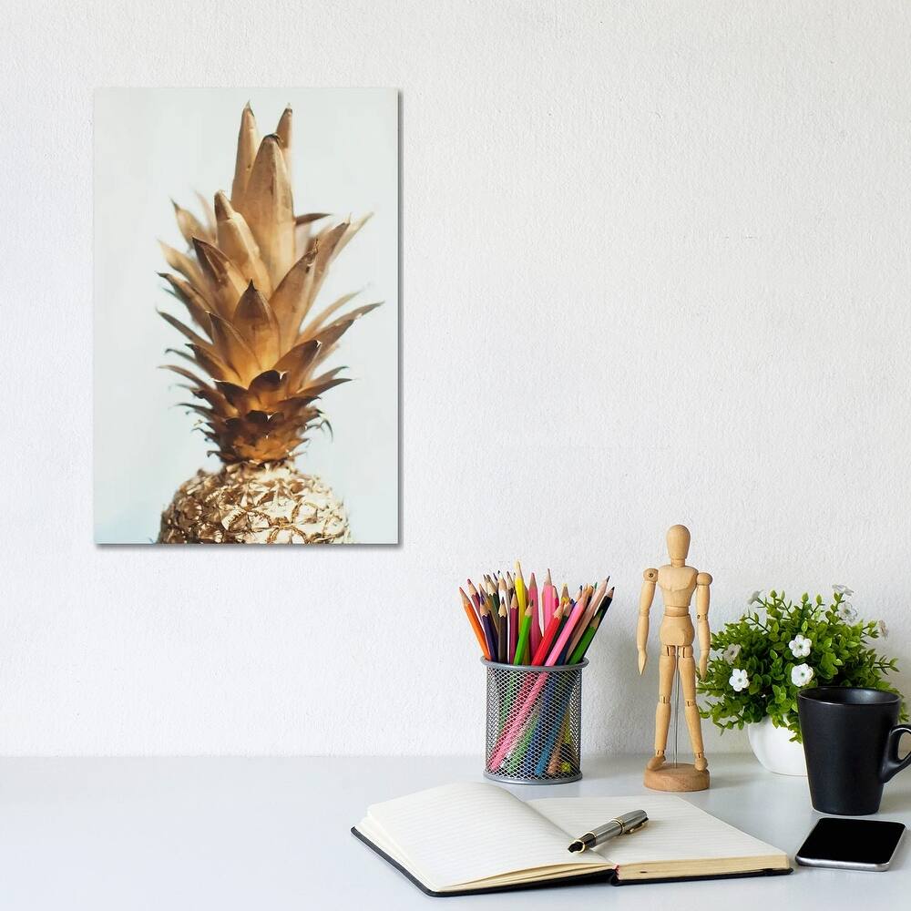 iCanvas "The Gold Pineapple" by Chelsea Victoria Canvas Print