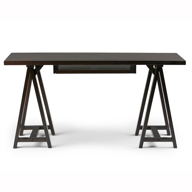 WYNDENHALL Hawkins SOLID WOOD Modern Industrial Writing Office Desk