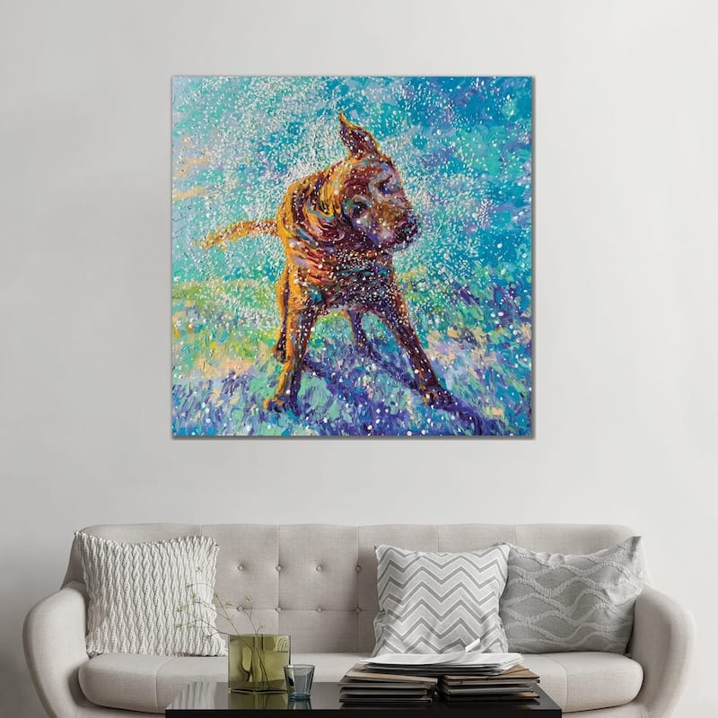 iCanvas "Twisted Blue" by Iris Scott Canvas Print