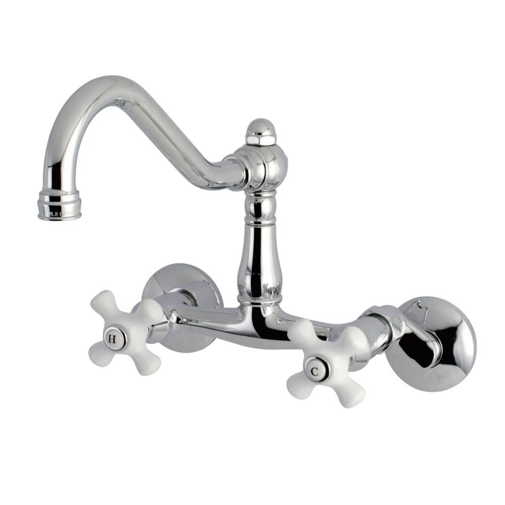 Kingston Brass Vintage 1.8 GPM Wall Mounted Bridge Kitchen Faucet