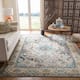 SAFAVIEH Monaco Lillie Boho Medallion Distressed Area Rug - 11' x 15' - Grey/Light Blue