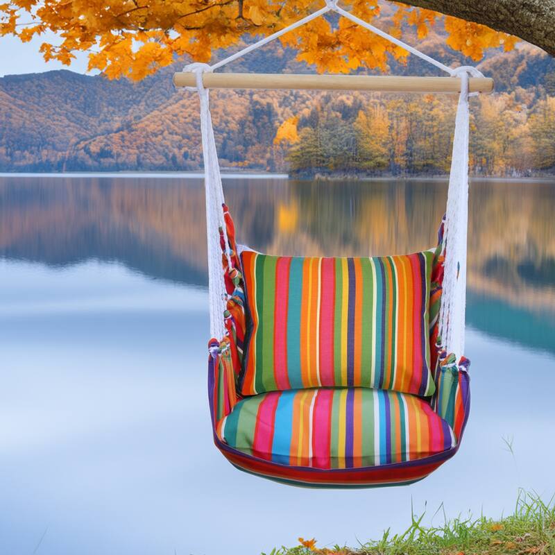 Magnolia Casual Swing Set 4 piece - Le Jardin Stripe w/ Le Jardin Stripe