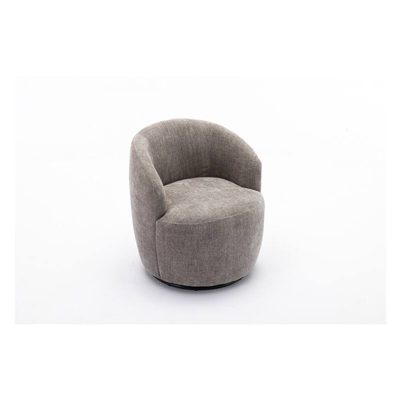 Fabric Swivel Accent Barrel Chair