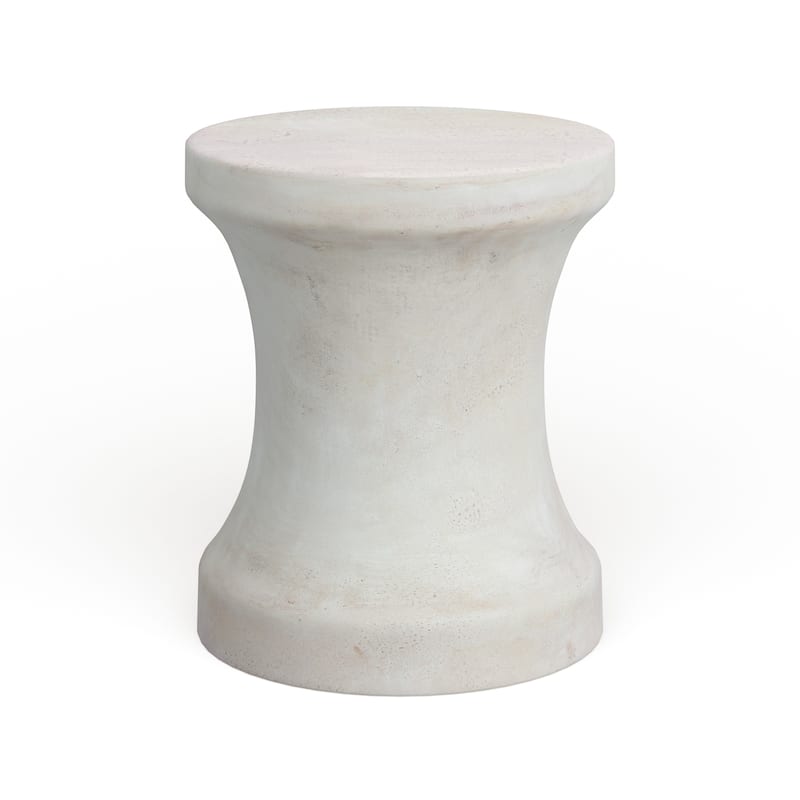Contemporary Fiberclay Stool - 14 x 14 x 16