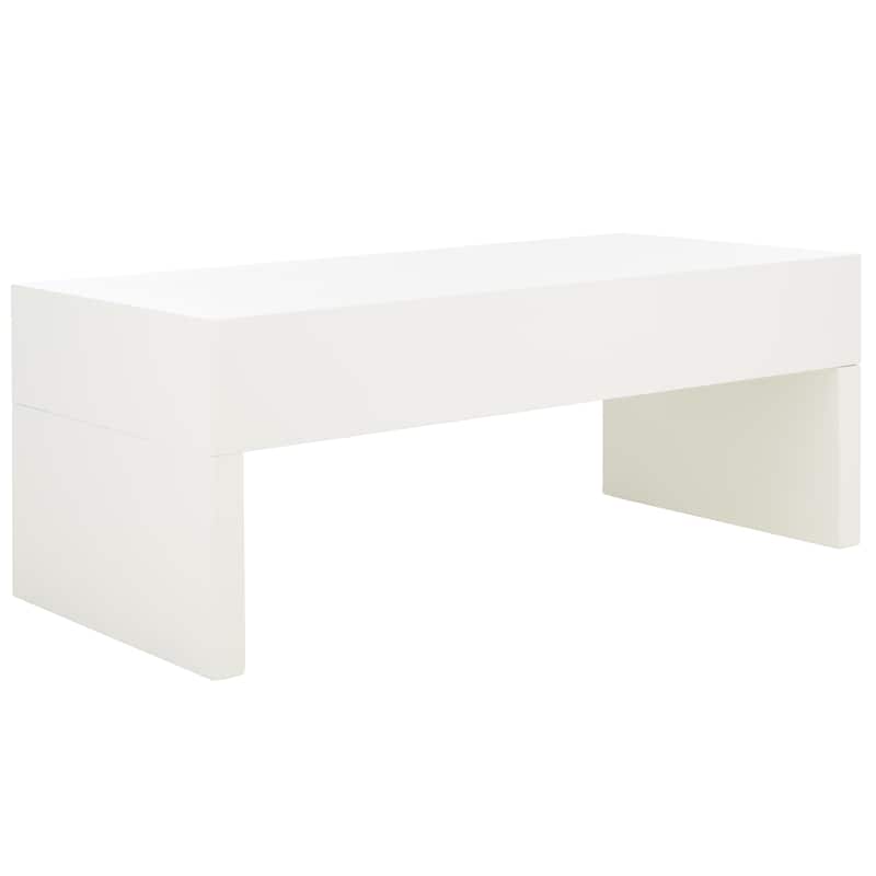 SAFAVIEH Home Collection Rune Coffee Table W/ Drawers - 47" L x 24" D x 20" H