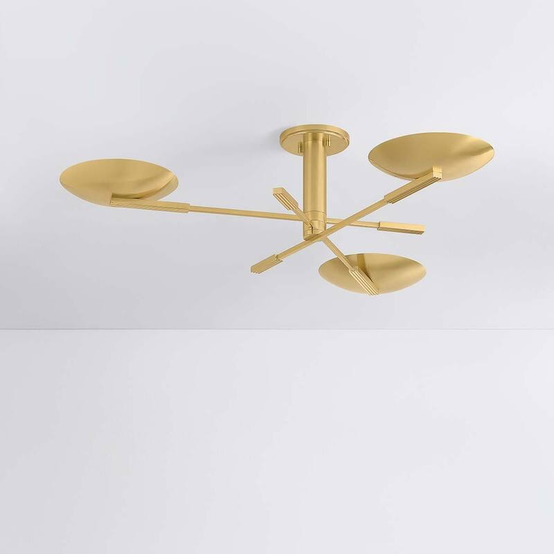 Hudson Valley Lighting 1503 Johnson 43" Wide LED Semi-Flush Ceiling