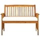 preview thumbnail 8 of 9, 46.9" Outdoor Backyard Bench, Porch Bench, Rustic Charm Bench, with Warm Color and Easy to Clean, Comfort Bench