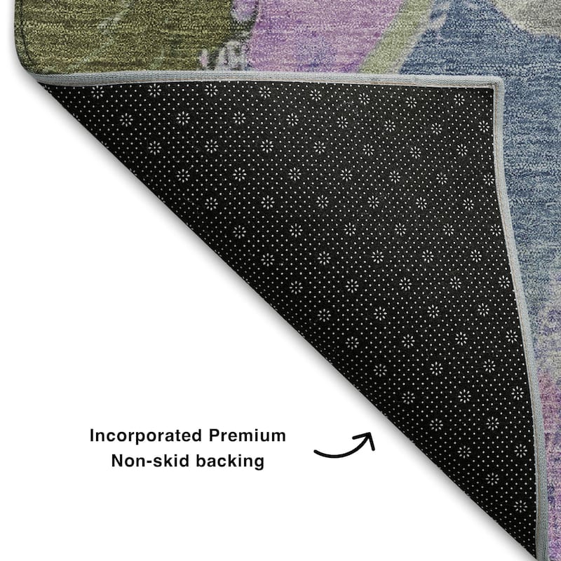 Premium Washable Super Soft Abstract Contemporary Mayfield Rug