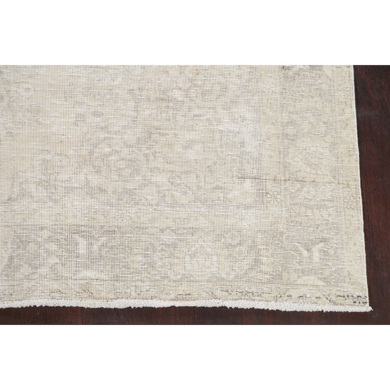 Muted Geometric Tabriz Persian Home Decor Area Rug Wool Hand-knotted - 6'3" x 9'3"