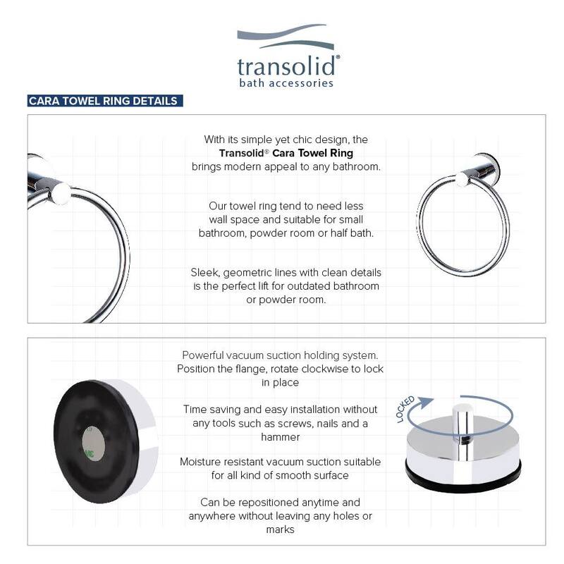 Transolid CTR Cara 6-1/2" Wall Mounted Towel Ring