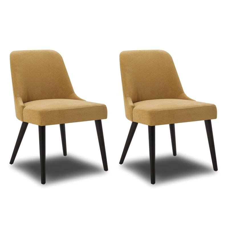 Spruce & Spring Lan Mid-Century Modern Dining Chair Set of 2 - Yellow