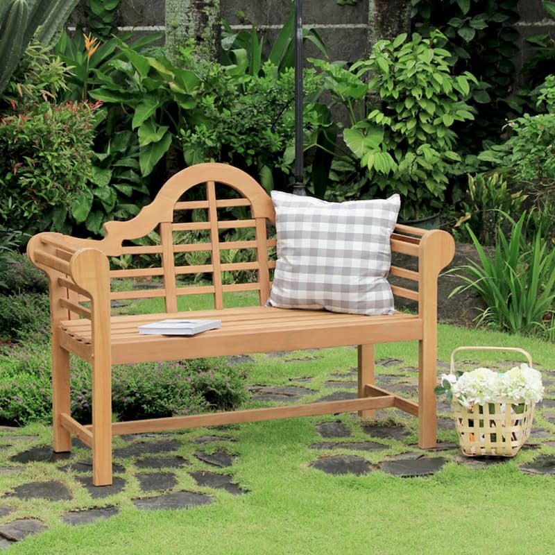 Cambridge Casual Lutyens 4ft Teak Wood Outdoor Bench - Natural Teak