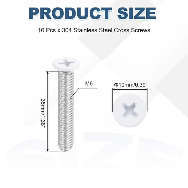 Screw Empty 304 Stainless Steel Flat Head Machine Screws - Bed Bath & Beyond - 43689674