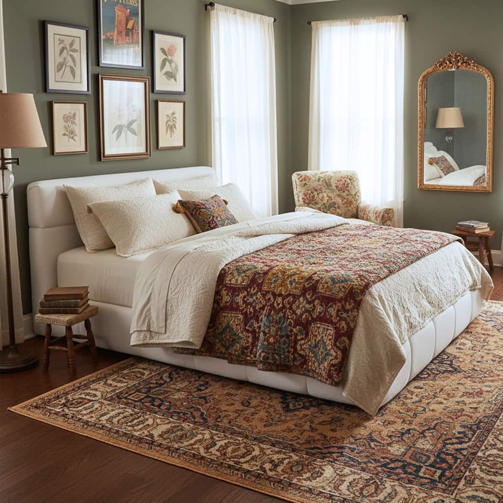 Christopher Knight Home - Sio Modern Boucle Upholstered Platform Bed Frame with Wooden Slats Support, No Box Spring Needed