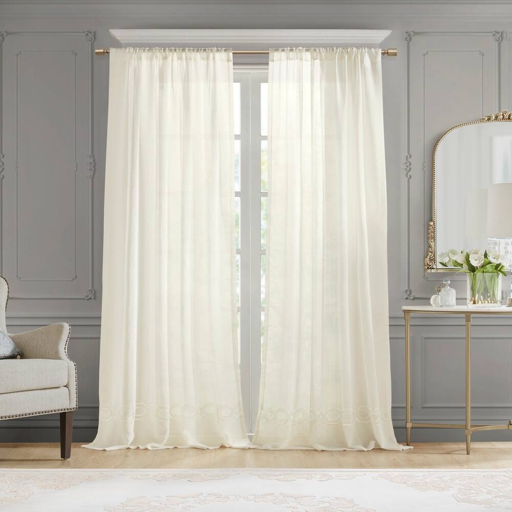 Croscill Cornelli Embroidery Curtain Panel (Single)