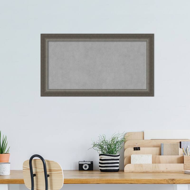 Amanti Art Domus Dark Silver Framed Magnetic Board