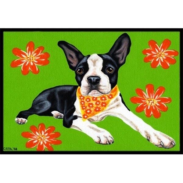 Carolines Treasures AMB1385JMAT Cosmo Cutie Boston Terrier Indoor or Outdoor Mat 24 x 36