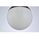 preview thumbnail 4 of 10, Elian 1-Light Plug in Pendant- Black - 8" Diameter